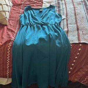 Taylor Dresses Elegant Blue Maxi Dress